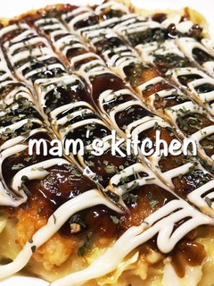 豆腐+トマト+チーズでヘルシーお好み焼き-レシピのメイン写真