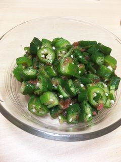 オクラの梅おかか和え-レシピのメイン写真