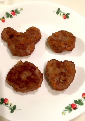 離乳食 ハンバーグ パン粉・卵なし♡-レシピのメイン写真