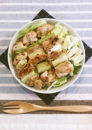 カンタンまんぞく♪ねぎま塩やきとり丼-レシピのメイン写真