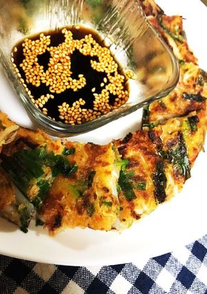 お好み焼き粉で簡単チヂミ♩-レシピのメイン写真