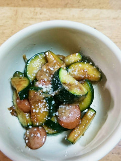 ウインナーとズッキーニのチーズ焼き♪-レシピのメイン写真