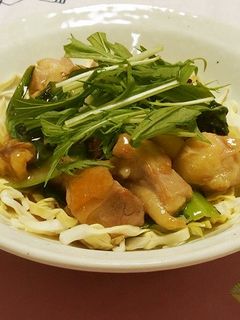 胡桃と桜えび香る☆鶏肉のチンゲン菜炒め-レシピのメイン写真