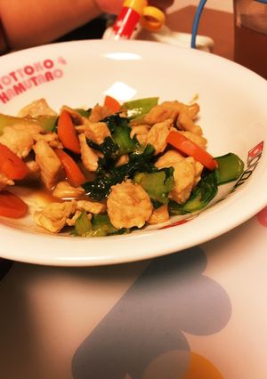 チンゲンサイと鶏肉炒め-レシピのメイン写真