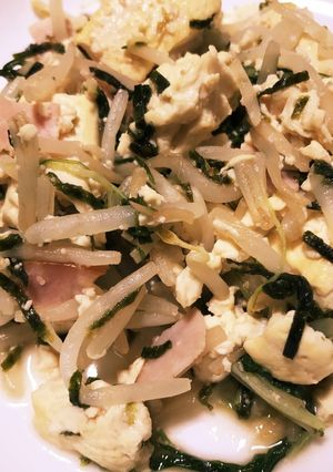 もやしと水菜のタラコ炒り豆腐★-レシピのメイン写真