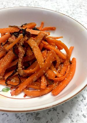 ☆にんじんの塩昆布明太子炒め☆-レシピのメイン写真