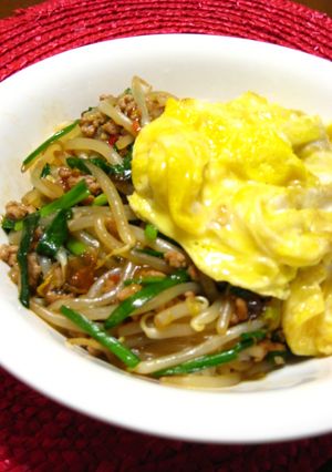 四川風もやしあんかけ飯♫♬　-レシピのメイン写真