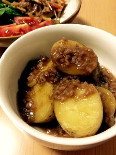 簡単和食☆新じゃがのそぼろあんかけ-レシピのメイン写真
