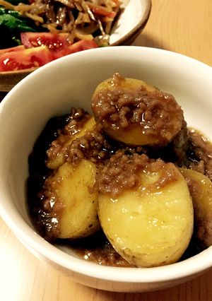 簡単和食☆新じゃがのそぼろあんかけ-レシピのメイン写真