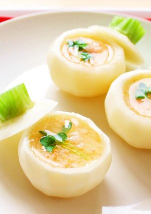 【簡単和食】カブの茶碗蒸し-レシピのメイン写真