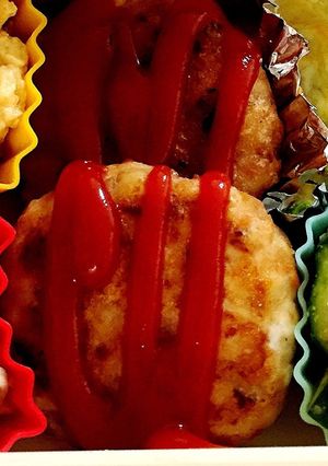 鮭フレークのハンバーグ-レシピのメイン写真