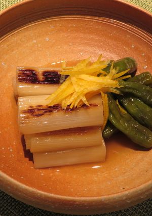 白葱としし唐のとろっと焼煮-レシピのメイン写真