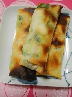 ホクッパリッヘルシー♪サラダな焼き春巻き-レシピのメイン写真