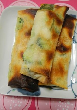 ホクッパリッヘルシー♪サラダな焼き春巻き-レシピのメイン写真