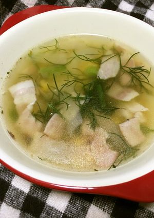 すっきり爽やかフェンネル冷製ハーブスープ-レシピのメイン写真