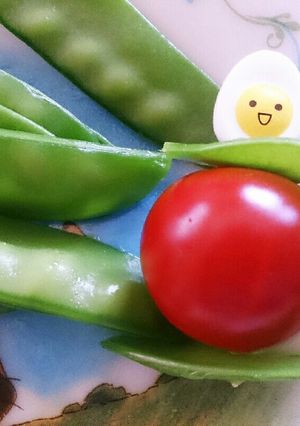 お弁当の隙間に☆さやえんどうトマト-レシピのメイン写真