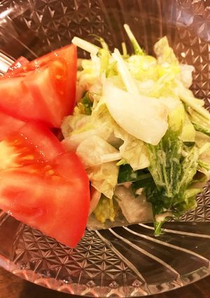 レタスと水菜のツナマヨサラダ♪-レシピのメイン写真