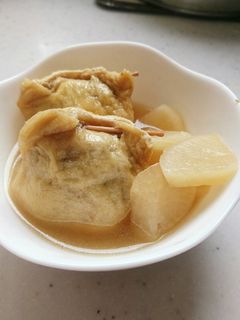 油揚げと豚ひき肉と豆腐の巾着煮!大根も-レシピのメイン写真