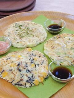 カルシウムたっぷり!ヘルシーお好み焼き-レシピのメイン写真