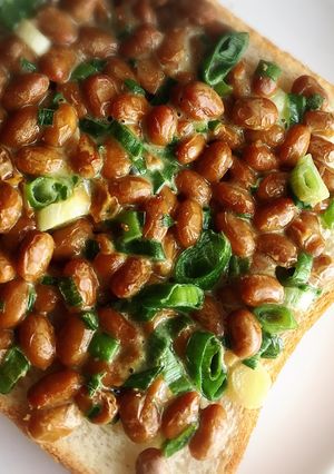 納豆トースト-レシピのメイン写真