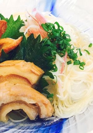 車麩と竹輪の揚げ煮添えぶっかけソーメン-レシピのメイン写真