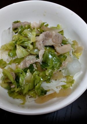 サッポロ１番で冷しゃぶラーメン-レシピのメイン写真