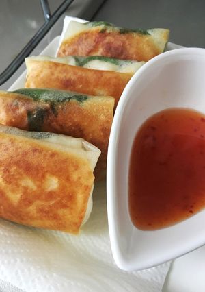 はんぺんと鶏肉のシソ春巻き-レシピのメイン写真