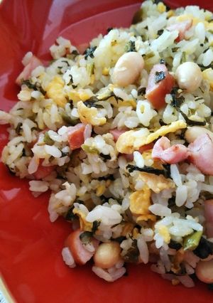 大豆イソフラボン高菜チャーハン-レシピのメイン写真