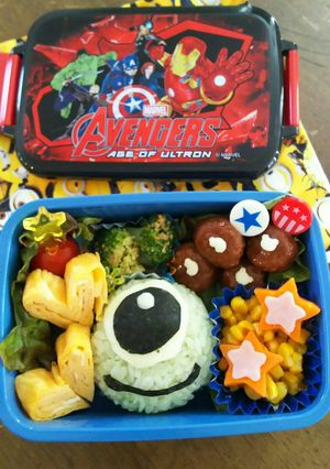 遠足♡キャラ弁☆簡単マイクワゾウスキー♡-レシピのメイン写真