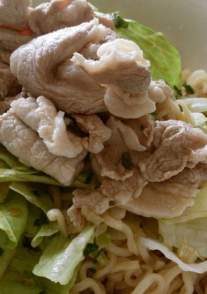 サッポロ一番で作る冷しゃぶ麺-レシピのメイン写真