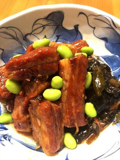 ごはんが進む~スペアリブと昆布の甘辛煮-レシピのメイン写真