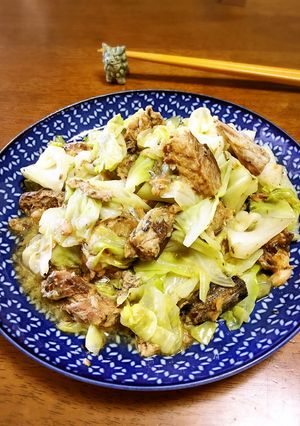 減塩☆鯖缶とキャベツのマヨ醤油炒め-レシピのメイン写真
