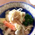 残り野菜でツナサラダ