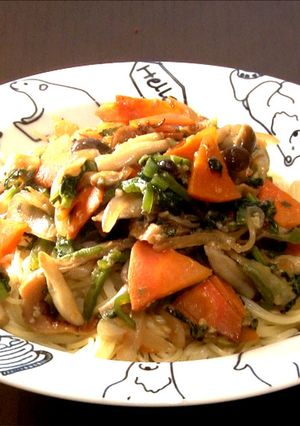 干し椎茸のパスタ-レシピのメイン写真