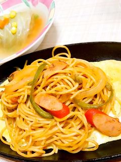 鉄板ナポリタン-レシピのメイン写真