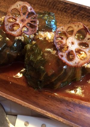 おからと蓮根のロールレタス(キャベツ)-レシピのメイン写真