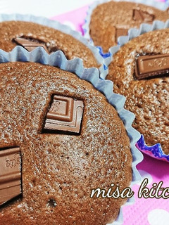 濃厚です‼️しっとりココアマドレーヌ❤-レシピのメイン写真