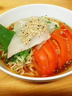 鯛茶漬け風♪冷やしラーメン-レシピのメイン写真
