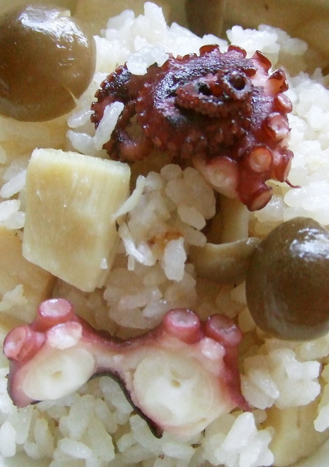 帆立とタコの炊き込みご飯-レシピのメイン写真