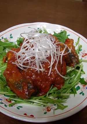 揚げ鯖のトマトチリソース-レシピのメイン写真