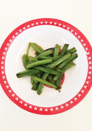 ほうれん草の〝茎〟バター醤油炒め-レシピのメイン写真