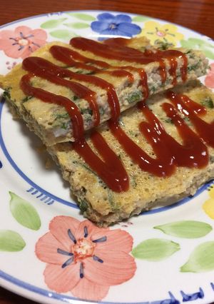 混ぜて焼くだけ❤️メインの大葉玉子焼き-レシピのメイン写真