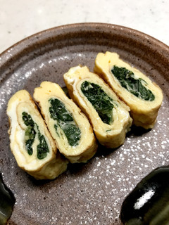 マヨ風味のほうれん草たまご巻き-レシピのメイン写真