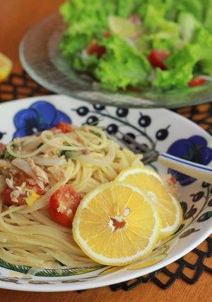 アンチョビとツナのレモンパスタ-レシピのメイン写真