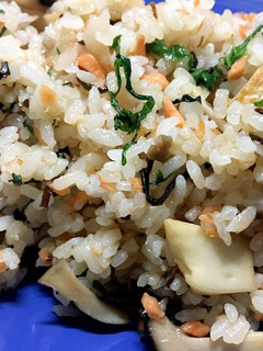鮭とエリンギ大葉の炒飯-レシピのメイン写真
