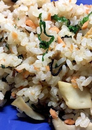 鮭とエリンギ大葉の炒飯-レシピのメイン写真