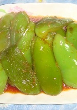ピーマンの煮物(素揚げ煮びたし)-レシピのメイン写真