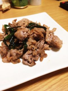 ニラ消費!簡単!豚ニラ炒め!-レシピのメイン写真