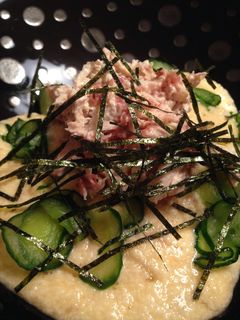 ササミの梅マヨとろろ丼-レシピのメイン写真