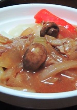 ポークでストロガノフ♪-レシピのメイン写真